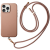 Чехол для iPhone 16 Pro Uniq Coehl Muse Leatherette with Strap MagSafe Dusty Nude, изображение 3