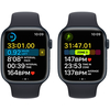 Apple Watch Series 8, 41 мм, корпус из алюминия цвета «тёмная ночь», спортивный ремешок цвета «тёмная ночь», Экран: 41, Цвет: Midnight / Тёмная ночь, Возможности подключения: GPS, изображение 5