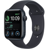 Apple Watch SE 2023, 40 мм, корпус из алюминия цвета «тёмная ночь», спортивный ремешок цвета «тёмная ночь», Экран: 40, Цвет: Midnight / Тёмная ночь, Возможности подключения: GPS