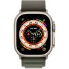 Apple Watch Series Ultra 49mm Titanium Case With Green Alpine Loop, Цвет: Green / Зеленый, Возможности подключения: GPS + Cellular, изображение 2