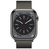 Apple Watch Series 8, 41 мм, корпус из нержавеющей стали цвета «графит», миланский сетчатый ремешок цвета «графит», Экран: 41, Цвет: Graphite / Графитовый, Возможности подключения: GPS + Cellular, изображение 2