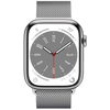 Apple Watch Series 8 45mm GPS+Cellular Silver Stainless Steel Case with Milanese Loop, Экран: 45, Цвет: Silver / Серебристый, Возможности подключения: GPS + Cellular, изображение 2