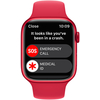 Apple Watch Series 8 45mm GPS Red Aluminum Case with Red Sport Band, Размер корпуса/ширина крепления: 45, Цвет: Red / Красный, Возможности подключения: GPS, изображение 4