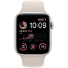 Apple Watch SE 2023, 44 мм, корпус из алюминия цвета «сияющая звезда», спортивный ремешок цвета «сияющая звезда», Экран: 44, Цвет: Starlight / Сияющая звезда, Возможности подключения: GPS, изображение 2