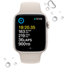 Apple Watch SE 2023, 40 мм, корпус из алюминия цвета «сияющая звезда», спортивный ремешок цвета «сияющая звезда», Экран: 40, Цвет: Starlight / Сияющая звезда, Возможности подключения: GPS, изображение 3