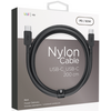 Кабель VLP Nylon USB C - USB C  2m Black, Цвет: Black / Черный, изображение 2