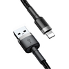Кабель Baseus, Lightning to USB, 2.4A , Grey, изображение 3