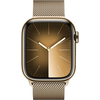 Apple Watch Series 9, 41 мм, корпус из нержавеющей стали цвета "золотистый", миланский сетчатый ремешок цвета "золотистый", Экран: 41, Цвет: Gold / Золотой, изображение 2