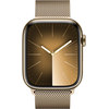 Apple Watch Series 9, 45 мм, корпус из нержавеющей стали цвета «золотой», миланский сетчатый ремешок, Экран: 45, Цвет: Gold / Золотой, изображение 2