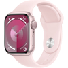 Apple Watch Series 9, 41 мм, корпус из алюминия розового цвета, спортивный ремешок нежно-розового цвета, Экран: 41, Цвет: Pink / Розовый
