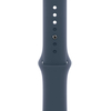 Apple Watch Series 9, 45 мм, корпус из алюминия серебристого цвета, спортивный ремешок цвета «грозовой синий», Экран: 45, Цвет: Silver / Серебристый, изображение 3
