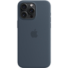 Чехол для iPhone 15 Pro Max Silicone Case Storm Blue, Цвет: Blue / Синий, изображение 4