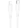 Кабель USB-C to lightning Borofone BX80 White