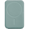 Картхолдер для телефона Moft SNAP-ON Premium с усиленными магнитами + магнитное кольцо экокожа Movas Шалфей, Цвет: Teal / Бирюзовый, изображение 3