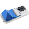 Картхолдер для телефона Moft SNAP-ON Premium с усиленными магнитами + магнитное кольцо экокожа Movas Сапфир, Цвет: Blue / Синий, изображение 4