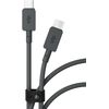 Дата-кабель VLP Nylon Cable USB C - USB C 100W 2м черный, Цвет: Black / Черный, изображение 2