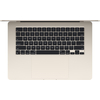 MacBook Air 15" (M3, 8C CPU/10C GPU, 2024), 8 ГБ, 256 ГБ SSD Starlight (MRYR3), Цвет: Starlight / Сияющая звезда, Жесткий диск SSD: 256 Гб, Оперативная память: 8 Гб, изображение 3