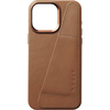 Чехол для iPhone 15 Pro Max  Mujjo Full Leather Case Tan, Цвет: Brown / Коричневый