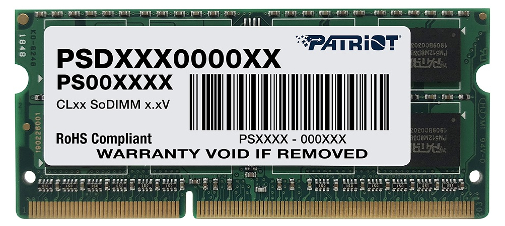 Оперативная память Patriot Signature (PSD38G1600L2S) 8 ГБ