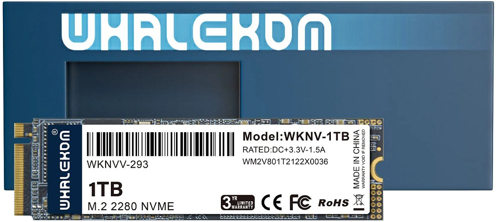 SSD накопитель Whalekom WKNV 1 ТБ (WKNV-1TB), изображение 3
