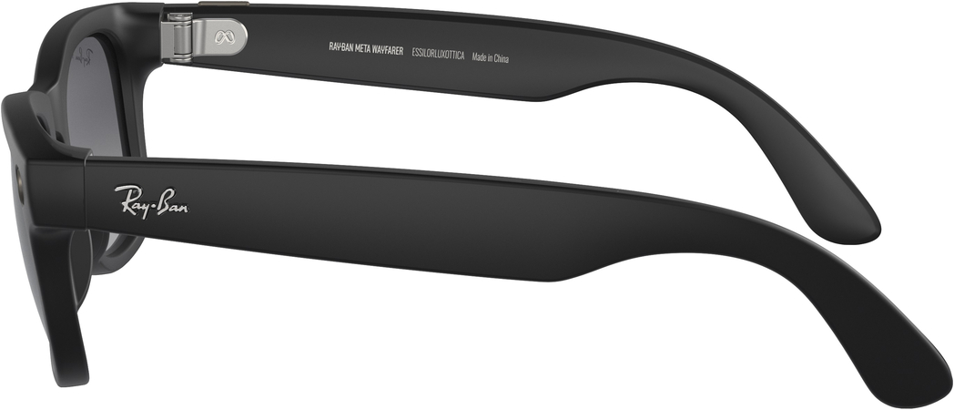 Смарт-очки Ray-Ban Meta Wayfarer Matte Black Polar Gradient Graphite (RW4006 601ST3 50-22), изображение 6