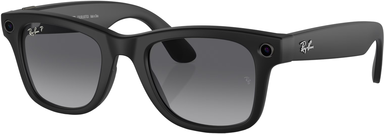 Смарт-очки Ray-Ban Meta Wayfarer Matte Black Polar Gradient Graphite (RW4006 601ST3 50-22), изображение 2