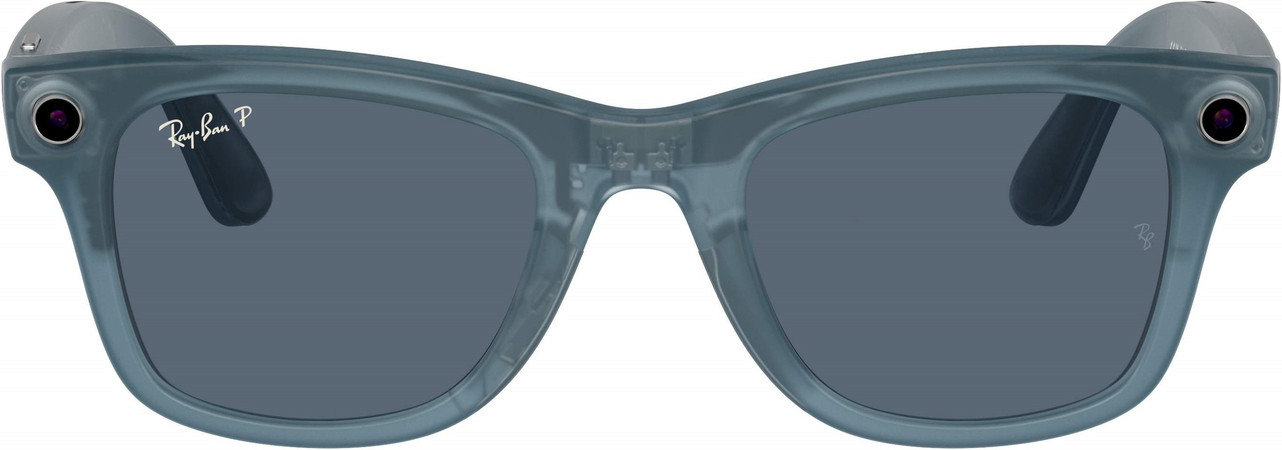 Смарт-очки Ray-Ban Meta Wayfarer Sunglases Matte Jeans Frame Dusty Blue Lenses (RW4006 67552V 50-22)