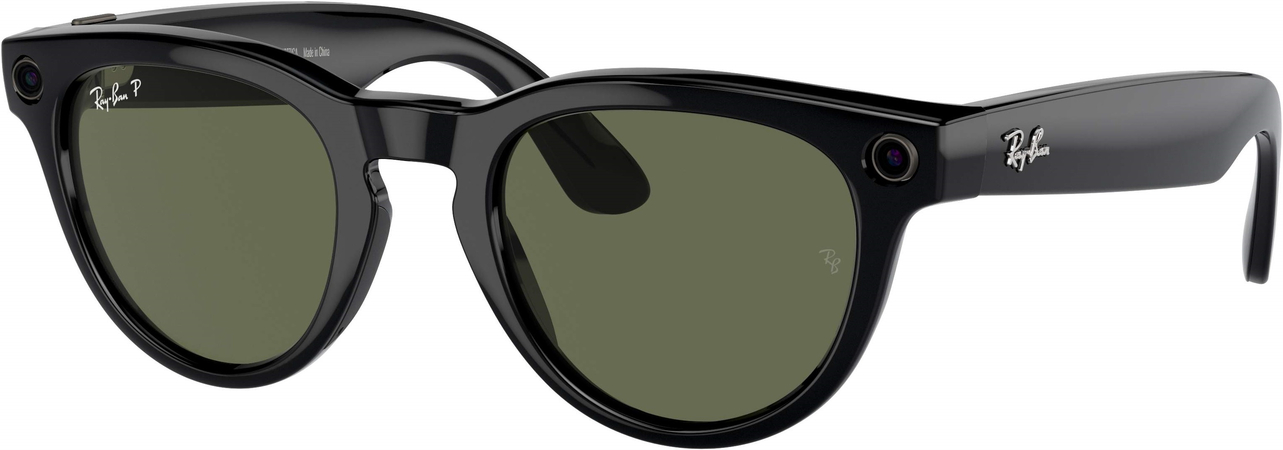 Смарт-очки Ray-Ban Meta Headliner Shiny Black Frame/Green Lenses (RW4009 601/9A 50-23), изображение 2