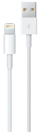 Кабель Apple USB (M)- Lightning (M), 1 м, белый OEM, изображение 4