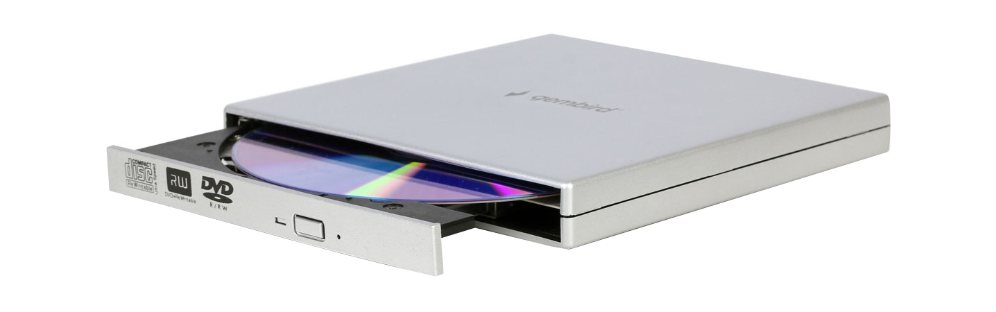 Привод внешний DVD-RW Gembird DVD-USB-02-SV Серебристый, Цвет: Silver / Серебристый, изображение 3