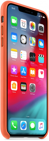 Чехол Apple для iPhone XS Max Leather Case Sunset (оригинал), Цвет: Orange / Оранжевый, изображение 3