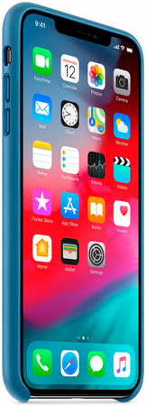 Чехол Apple для iPhone XS Max Leather Case Cape Cod Blue (оригинал), Цвет: Blue / Синий, изображение 3