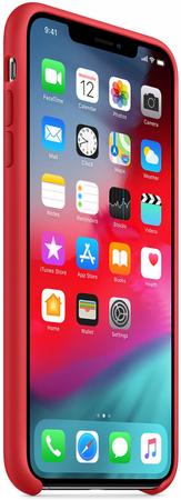 Чехол Apple для iPhone XS Max Silicone Case (PRODUCT) RED (оригинал), Цвет: Red / Красный, изображение 3