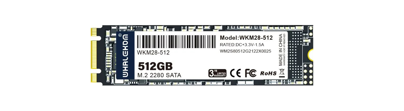 SSD накопитель Whalekom WKM2 512 ГБ (WKM2-512)