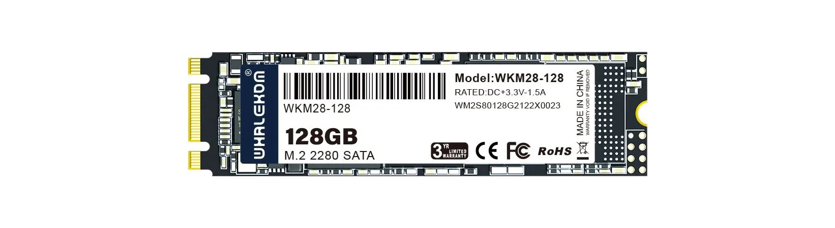 SSD накопитель Whalekom WKM2 128 ГБ (WKM2-128)