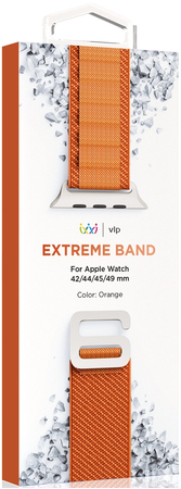 Ремешок нейлоновый Extreme Band VLP для Apple Watch 42/44/45/49mm оранжевый, Цвет: Orange / Оранжевый, изображение 3