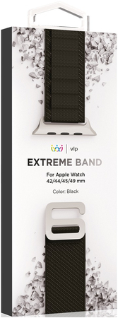 Ремешок нейлоновый Extreme Band VLP для Apple Watch 42/44/45/49mm черный, Цвет: Black / Черный, изображение 3