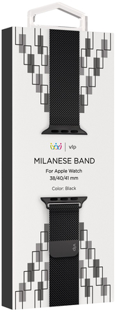 Ремешок для Apple Watch 40mm VLP Milanese Band Black, изображение 4