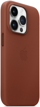 Чехол для iPhone 14 Pro Leather Case with MagSafe - Umber, изображение 5