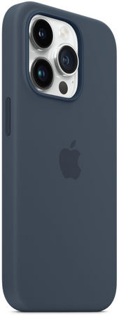 Чехол для iPhone 14 Pro Max Silicone Case Storm Blue, Цвет: Blue / Синий темный, изображение 5