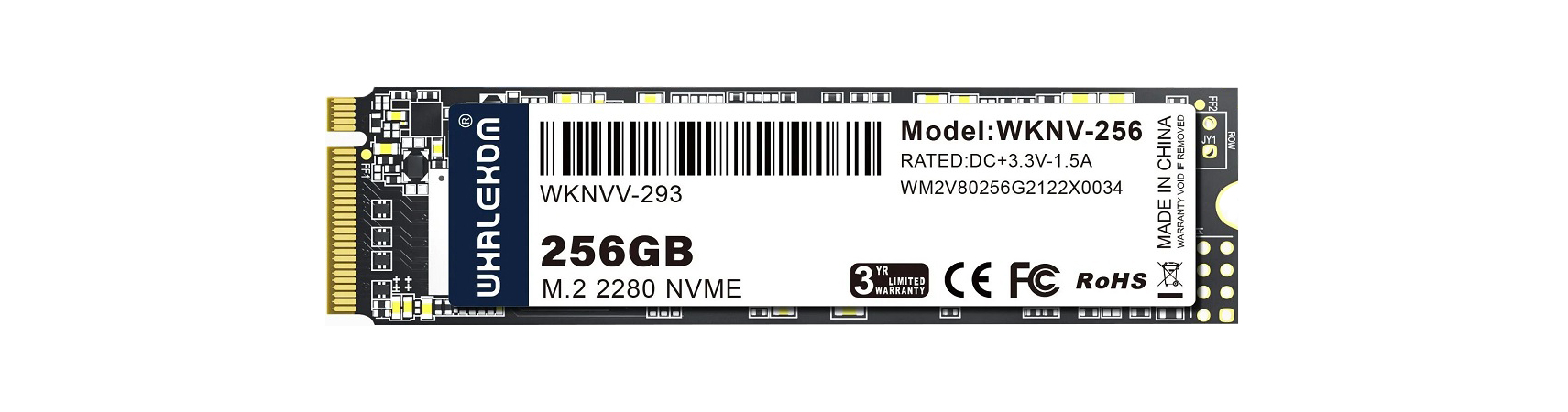 SSD накопитель Whalekom WKNV 256 ГБ (WKNV-256)