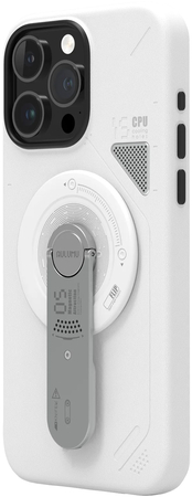 Магнитная подставка/держатель Aulumu G05 Mag Safe Phone Grip Stand 4 в 1 White, Цвет: White / Белый, изображение 8