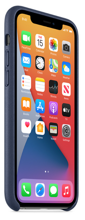 Чехол Apple для iPhone 11 Pro Leather Case Midnight Blue (оригинал), изображение 5