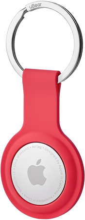 Чехол uBear Touch Ring Case для Apple AirTag с кольцом красный, Цвет: Red / Красный, изображение 2