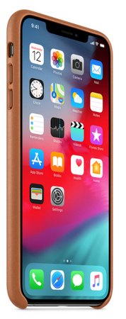 Чехол Apple для iPhone XS Max Leather Case Saddle Brown (оригинал), изображение 3