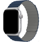 Ремешок магнитный силиконовый uBear Mode для Apple Watch, M/L, синий/серый, Цвет: Blue / Синий