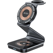 Беспроводное зарядное устройство Tech-Protect QI15W-A29 3IN1 Magnetic Magsafe Wireless Charger Black