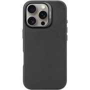 Чехол для iPhone 16 Pro Decoded Leather Back Cover Black, Цвет: Black / Черный