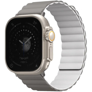 Ремешок для Apple Watch 49/46/45/44 mm Uniq Revix Reversible Magnetic Grey/White