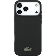 Чехол для iPhone 17 Pro Max CG Mobile Lacoste PVC Metal Lacquer logo MagSafe Hard Black